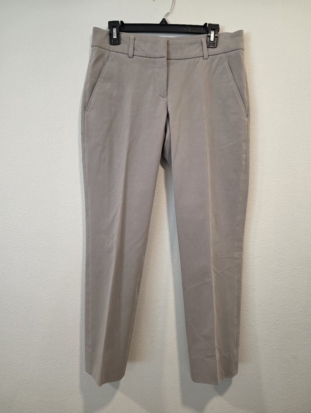 Brunello Cucinelli Taupe Stretch Cotton Slim Fit Trousers